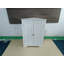 Armoire de plancher au sol avec 2 portes et tablettes réglables, armoire de rangement étroite autoportante, armoire de rangement en coin