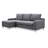 Falgoust Upholstered 83.9 " Linen Blend L-Shaped Sofa Bed-902525330-902465721