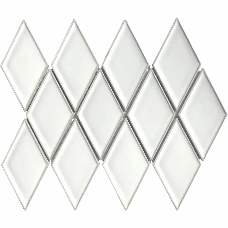 Carrelage 2,35 "x 3", Blanc