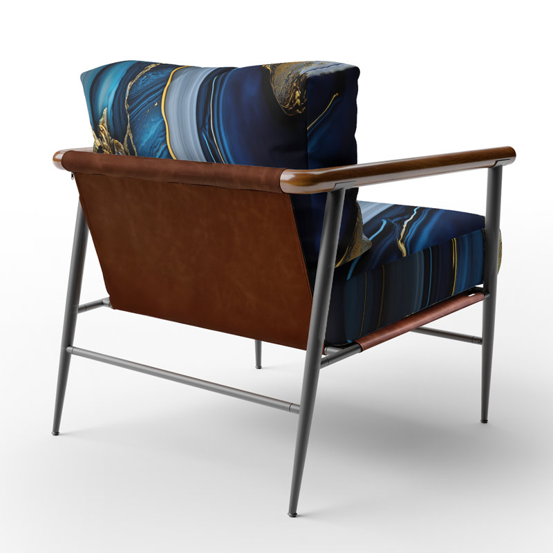 Crymble - Fauteuil d'appoint rembourré en velours, Noir, noir, noir, noir