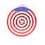 Bain d’oiseaux mosaïque American Flag Ballwin