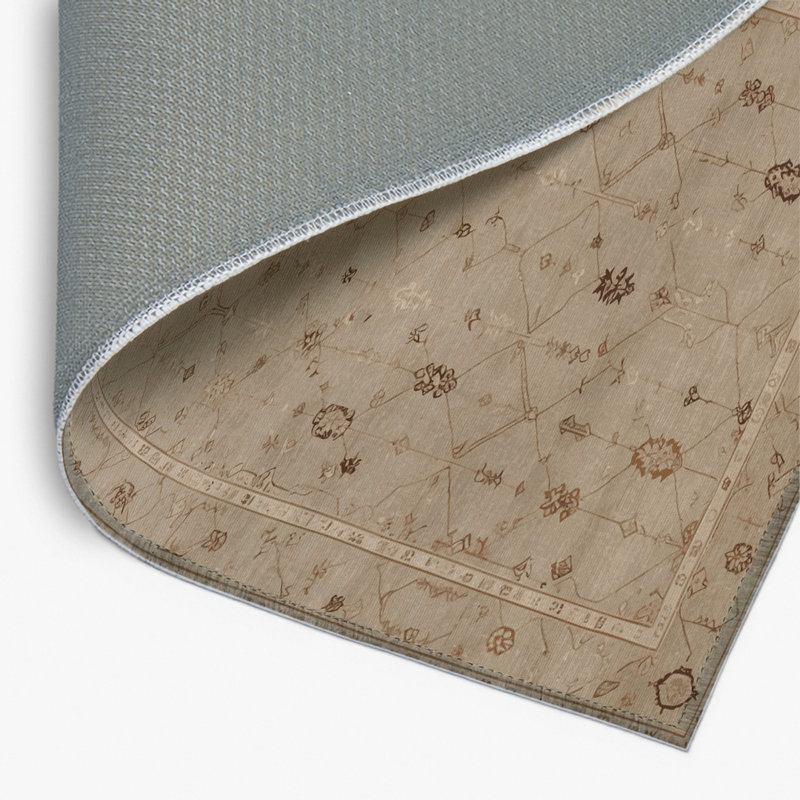Tapis turc intérieur et extérieur gris, Rectangulaire 2 pi x 3 pi