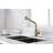 High Arc Pull Down Sink Faucet In Gold And Stainless - Versatile Stream Spray Options Pull-Out Kitchen Usage For Different Needs-560066564