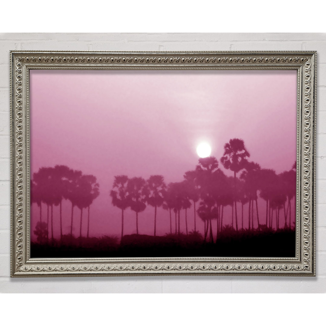 Sun Over The Deep Pink Lake - Einzelbildrahmen Kunstdrucke