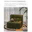 Chaise d'appoint moderne en velours côtelé vert minimaliste pour le salon