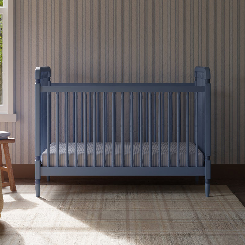 Liberty 3-in-1 Convertible Spindle Crib, Cove Blue
