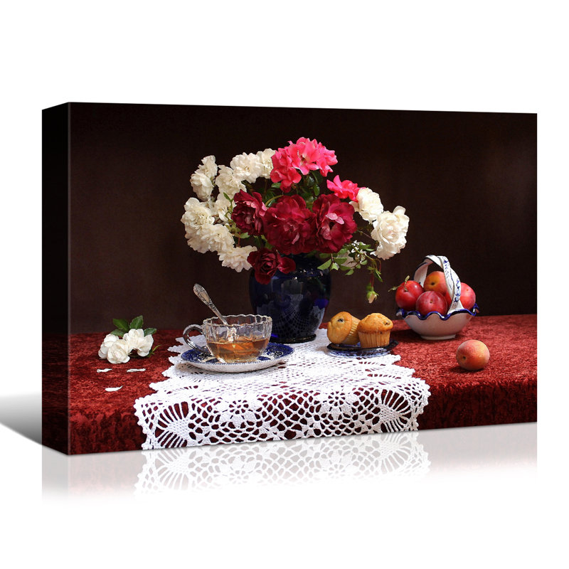Peinture sur toile Kiniah Elegant Table, H 12 po x l 18 po x P 1,5 po