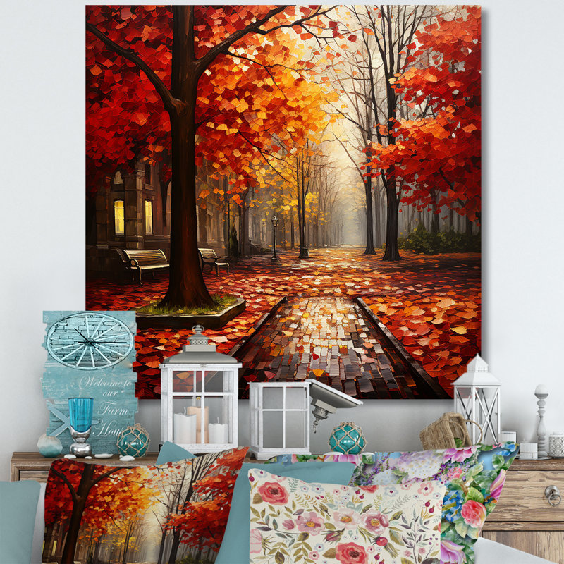 Arbre d'automne sycomore - Art mural sycomore, H 30 po x l 30 po
