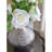 D9x10" Glass Silver Vase