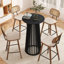Bar Table Set With PU Cushion Stools-112246758-117223683