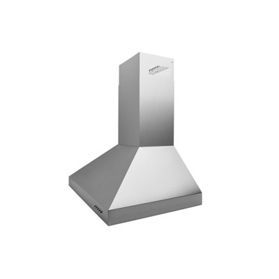 Hauslane Wall Mount Range Hood 30 Inch | Matte Black Wall Chimney | 6” Duct/Ductless Convertible, Strong Suction, Six-layer Aluminum Filters, Changeable LED Lamps, Stove Kitchen Vent Hood