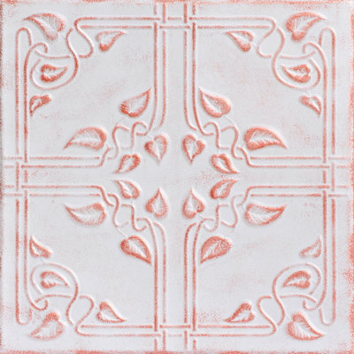 Tuile de plafond en polystyrène collé 1,6 pi x 1,6 pi Ivy Leaves