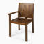 Ensemble de salle à manger 7 pièces en bois d'acacia, 6 chaises modernes et 1 grande table pour la pelouse, la cour, la terrasse du jardin et le bord de la piscine, teck