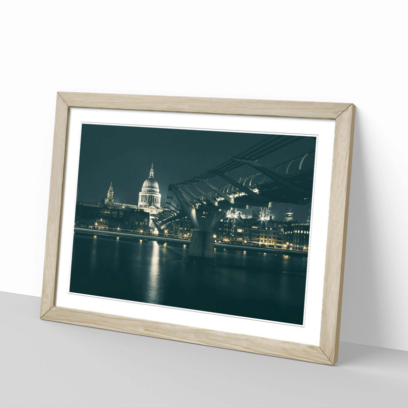 Single Picture Frame Print, Oak