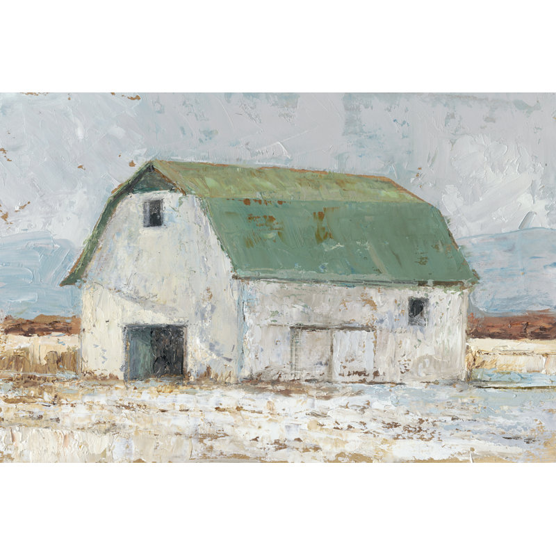 " Whitewashed Barn II " by Ethan Harper Painting Print, 8" H x 12" W x 1.25" D