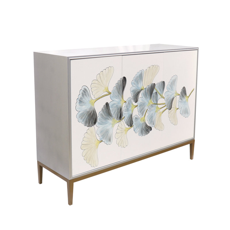 Buffet en bois Pearl de 47,5 po de largeur