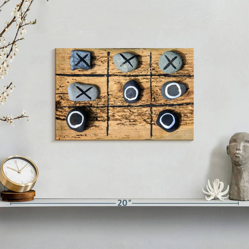 Jeu de Senne Tic Tac Toe, H 8 po x l 12 po