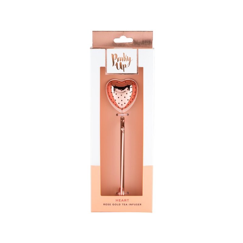 Rose Gold Heart Shaped Stainless Steel Tea Infuser
