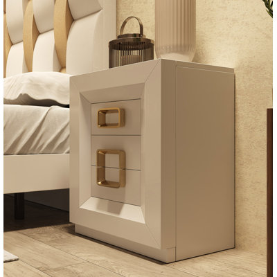 Asadulla 45cm W Manufactured Wood Bedside Table
