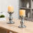 2-Pack Pillar Candle Holders For 3-Inch Candles, Iron Metal Candlesticks With Heavy Base For Stability, Decorative Centerpiece For Wedding, Home, Party, And Spa Decor-465379974