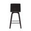 Aluin Mid-century Modern Swivel Counter or Bar Height Bar Stool in Faux Leather and Wood-512247212-512247200-512247213