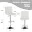 Ensemble de tabourets de bar pivotants en cuir Vegan-107167924-134155460