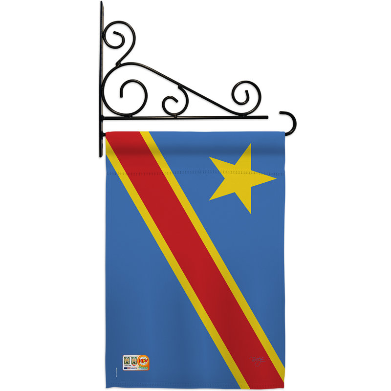 Double Sided 18.5'' H x 13'' W Polyester Flag Set