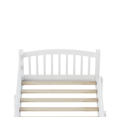 Montessori Low Profile Bed With Safety Rails And Headboard