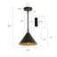 Luminaire suspendu moderne à intensité variable l 8,6 po Talvi-1654930258
