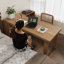 Bureau rectangulaire brun en bois massif-553442862