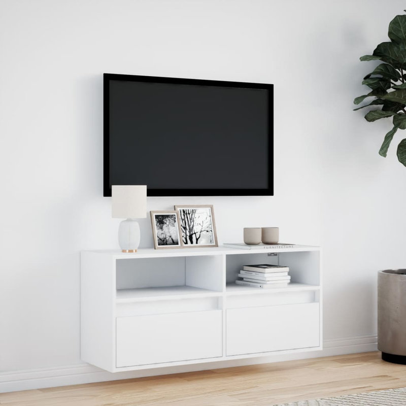 Dallton Unfinished TV Stand, 100cm, White