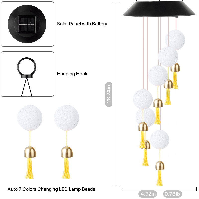 Miyari Plastic Abstract Wind Chime