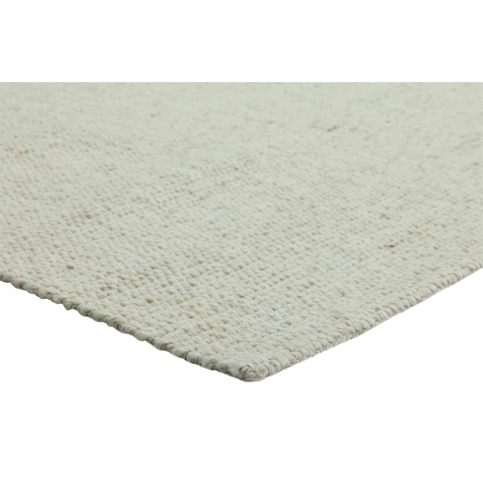 Flatweave Abstract Wool Rug, Rectangle 2' x 3', Ivory