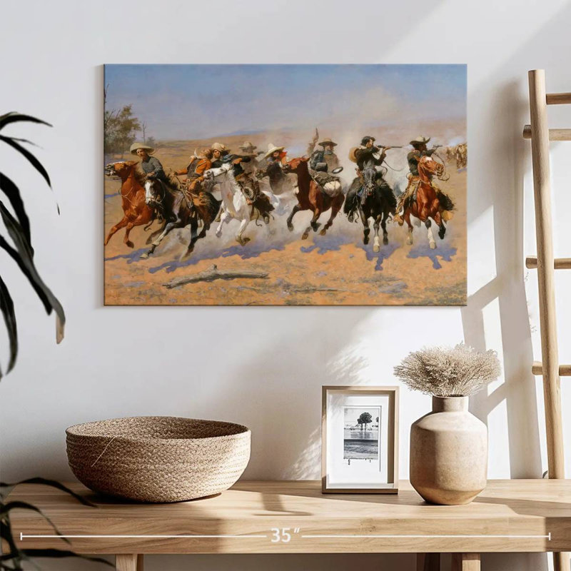 Lelar A Dash For The Timber, 16" H x 24" W
