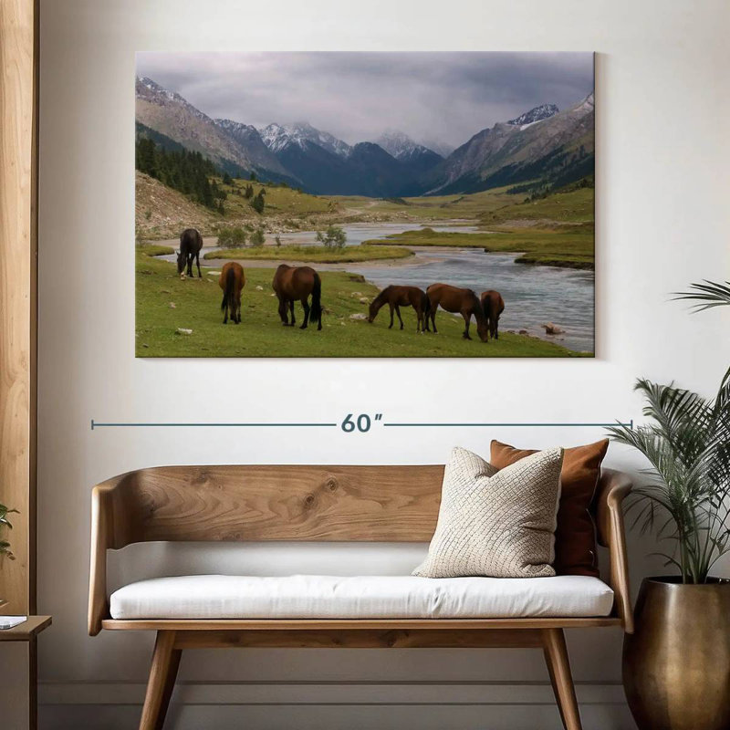 Karakol Horses, 34" H x 51" W