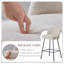 Nat Modern Fabric Upholstered Bar Stools with Spring and Footrest-2142951955