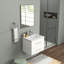 Ensemble de meuble-lavabo mural 24 po avec lavabo et miroir-191656512