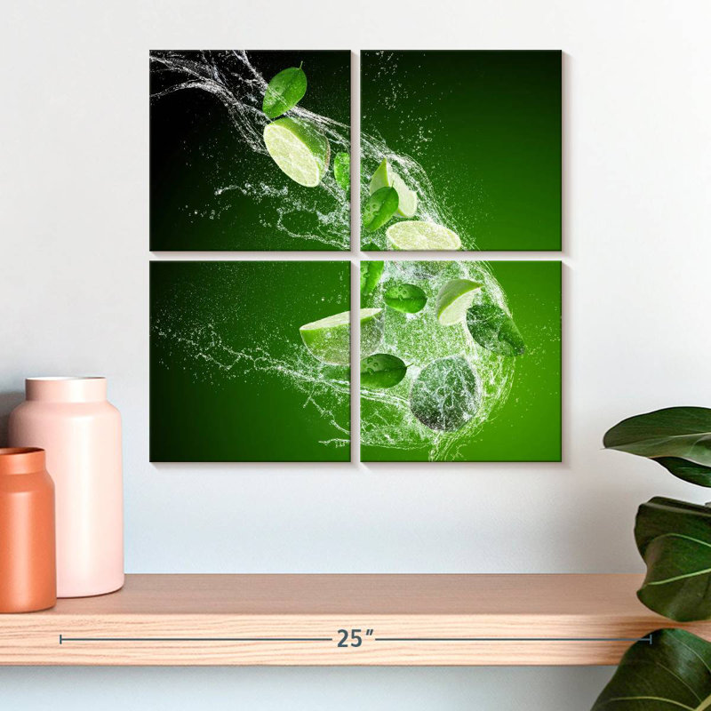 Yarlin Lime Splash, 18'' H x 18'' W
