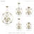 Auberta 5 - Light Dimmable Globe Chandelier-2041889794