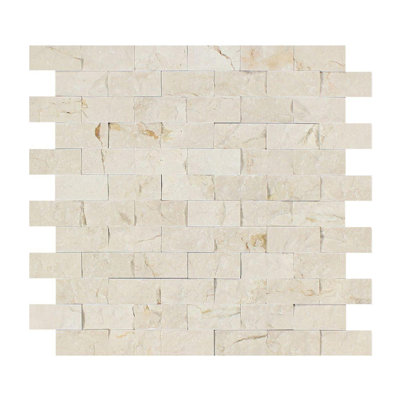 Carreau de mosaïque en marbre et brique