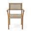  Ensemble de 2 chaises de salle à manger en bois d'acacia avec accents en osier Amaris