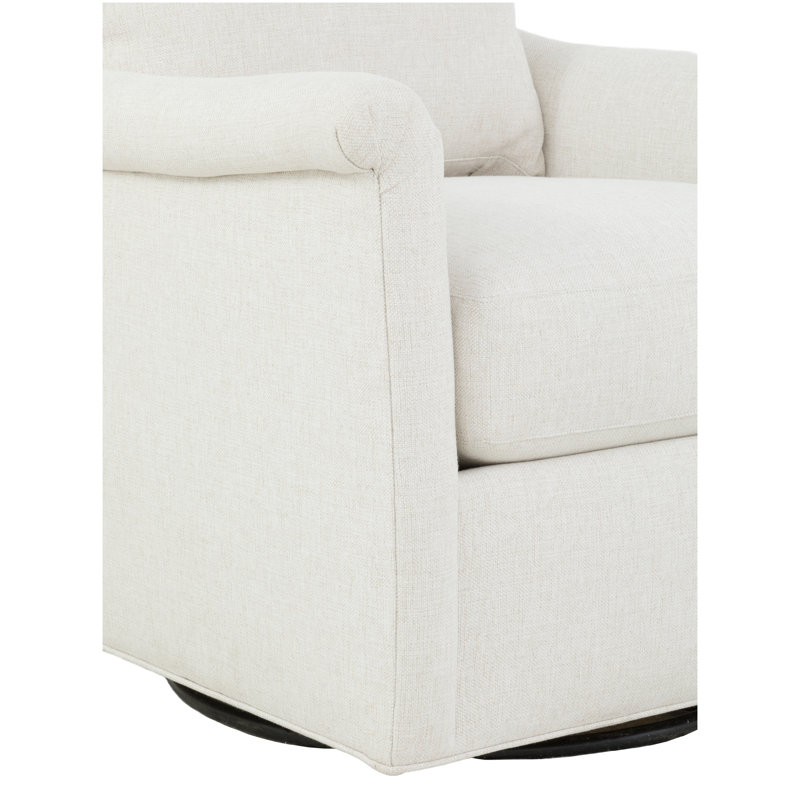 Fauteuil coulissant et pivotant en cuir, 1130 Poterie