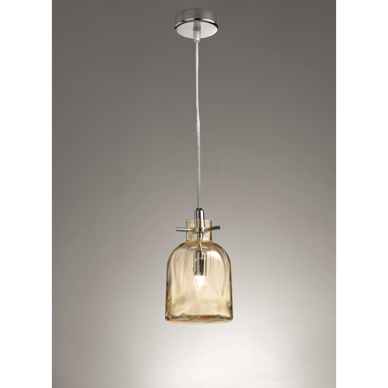 Bossa Nova 1 - Light Jar Pendant, Clear, 150cm H x 11cm W x 11cm D
