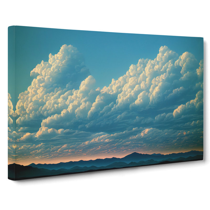 Quirky Clouds - Wrapped Canvas, 40cm H x 60cm W x 3cm D