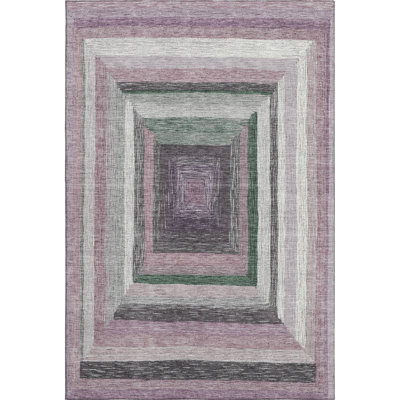 Premium Machine Washable Millbrook AMF1957 Geometric Rug