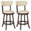 Ensemble de chaises hautes à hauteur de bar avec tabouret de bar haut pivotant avec siège et dossier rembourrés-758026004-758026005