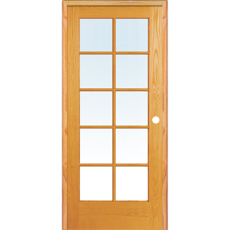 Portes françaises en verre, 30 po x 80 po, Côté gauche