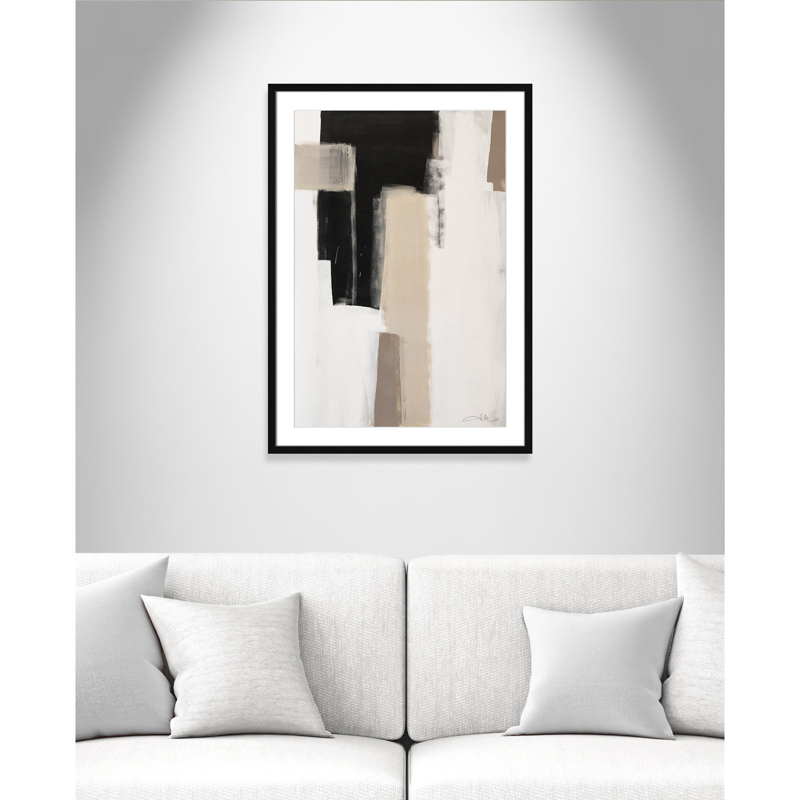 Earth Scapes I by Casa Fine Arts, 35.5" H x 25.5" W x 1.25" D, Black Matted Picture Framed