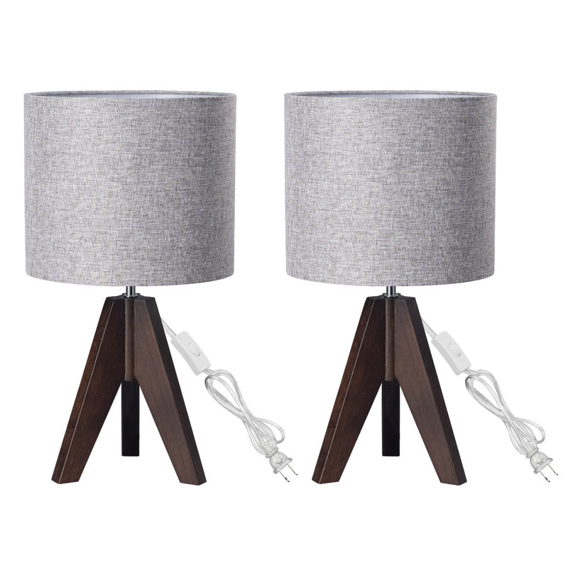 Brabazon Solid Wood Table Lamp, Walnut