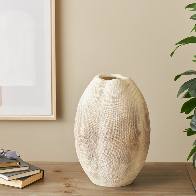 Vase décoratif en oxyde de magnésium Rachael Cole, H 17,2 po x l 12 po x P 12 po